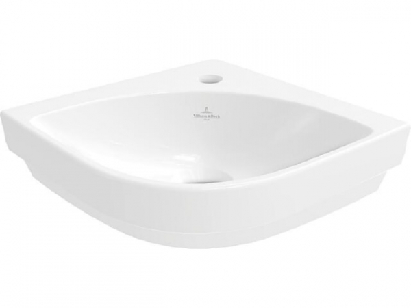 Eck-Handwaschbecken Villeroy & Boch Subway 3.0 320 x 320 mm, weiß