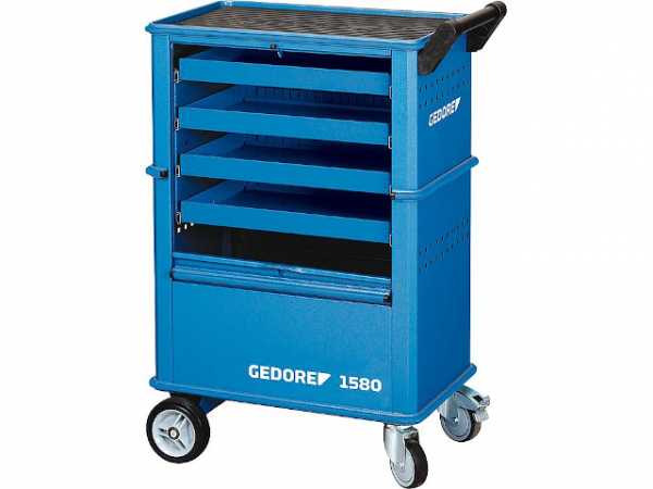 Werkzeugwagen GEDORE mit 4 Schubfächern, Farbe blau Typ 1580