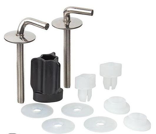 HARO WC-Scharnier Haro BO402Y Edelstahl, FastFixmutter, 2-Punkt-Verstellung