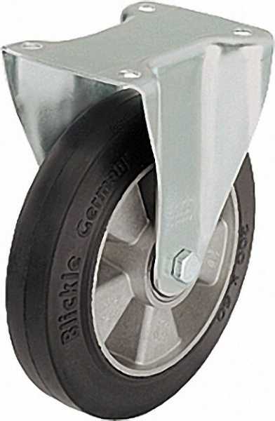 BLICKLE Schwerlast Bockrolle B-ALEV 100K, Tragfähigkeit 180 kg Rad D= 100mm, Plattengröße 100x85