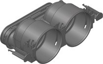 VIESSMANN ZK01874 Anschluss-Stück Rundkanal Außendurchmesser 75 mm