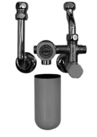 KWC Sicherheitsgruppe Untertisch DN 15 (1/2") verchromt, ohne Druckminderer