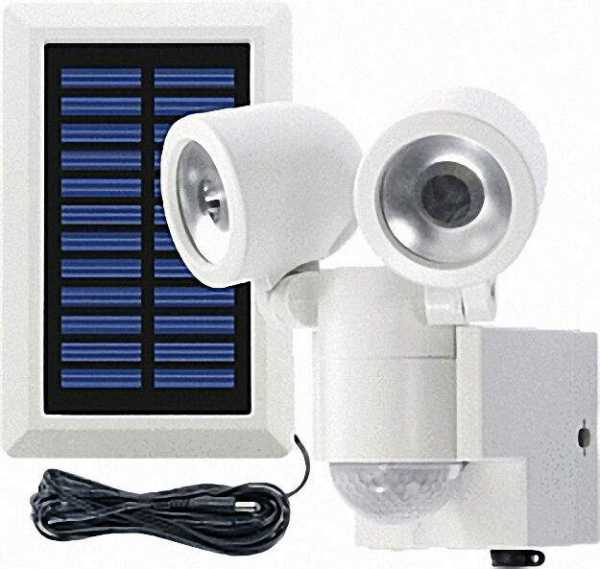 Außenleuchte Solar LED mit Bewegungsmelder 360° Duo LPL, weiß