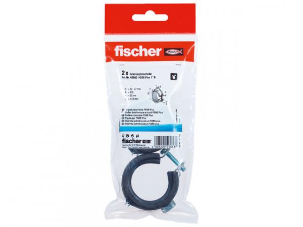 Fischer Gelenkrohrschelle FGRS Plus 1", 49863, VPE 2 Stück