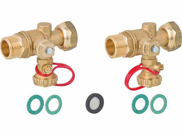 Spül- und Absperr-Set DN20(3/4') für Plattenwärmetauscher