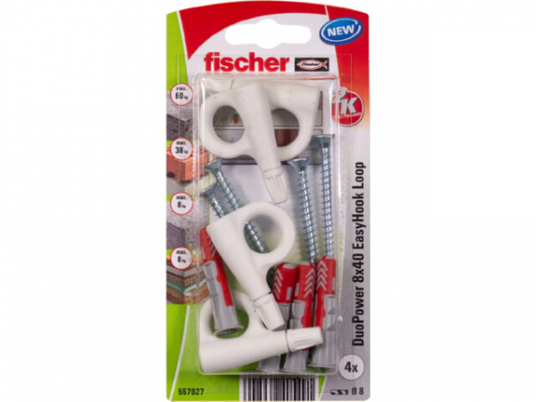 Fischer DuoPower 8x40 EasyHook Loop K (4) 557927 VPE 1 Stück