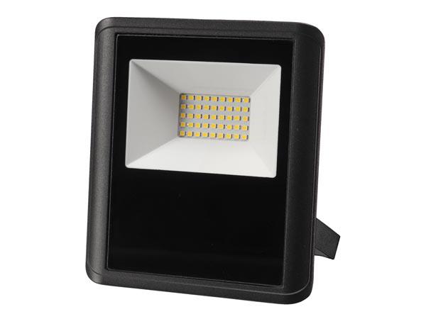 LED Außenstrahler 30 W Neutralweiß Schwarz Gehäuse