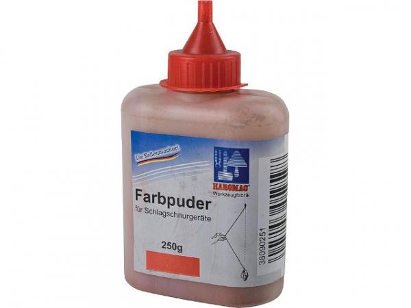 Farbpuder rot 250Gr.: Flasche für Schlagschnurgeräte