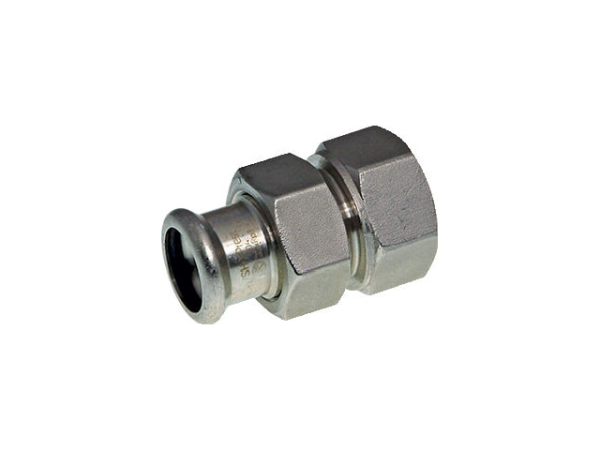 Buderus Logafix Edelstahl Durchgangsverschraubung 54xRp2 M-Kontur V2A EPDM O-Ring LBP-Funktion Innengewinde flachdichtend