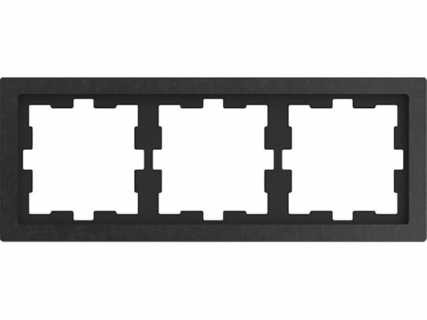 D-Life Steinrahmen, 3 fach, Schiefer geschliffen