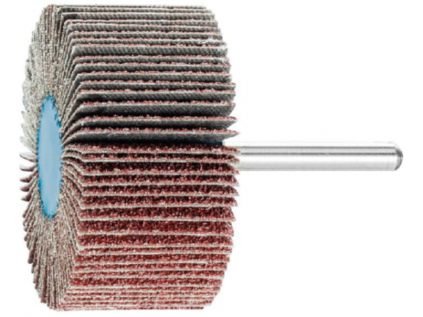 Fächerschleifer Pferd F, d 60 x 30 mm, Schaft-d 6 mm, Körnung A 40
