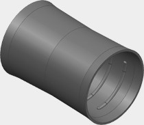 VIESSMANN ZK01875 Verbinder für Rundkanal mit Außendurchmesser 75 mm