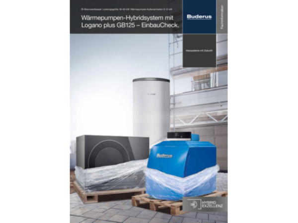 Buderus Öl-Brennwertkessel Logano plus GB125 Paket Hybrid-Anschlussset HF-SetHYC40B mit EMS plus Heizkreis-Schnellmontageset DN25, Ausdehnun