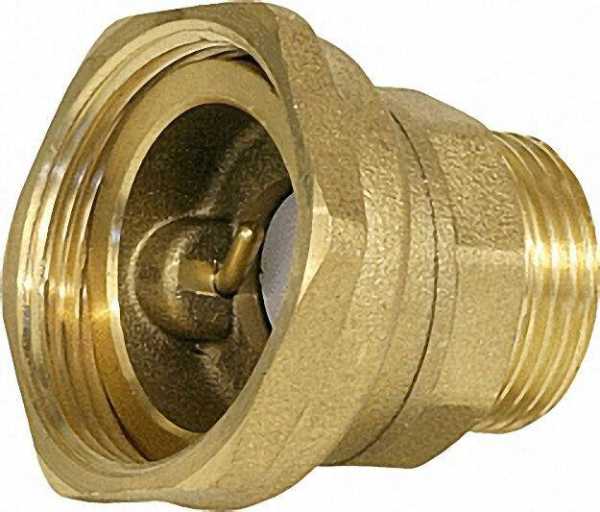 Rückschlagventil aufstellbar mit Überwurfmutter 1 1/2'' Außengewinde R 3/4'' Typ 192