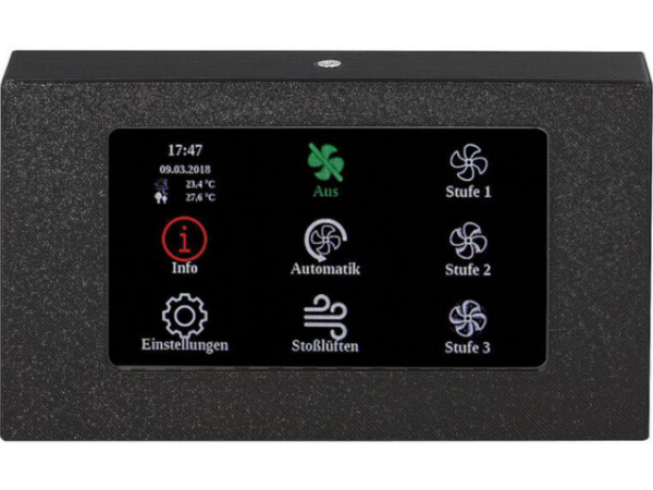 Steuerung Evenes HRV Touch V2, für KWL Geräte Typ HRV