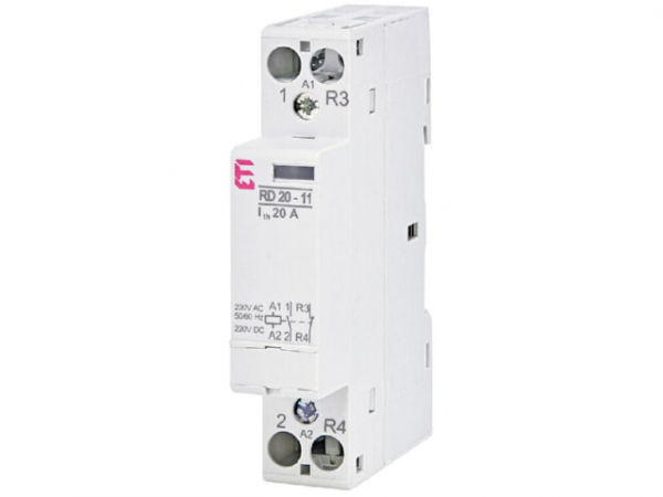 ETI Installationsschütz RD 20-11-230V AC/DC, 20A, REG