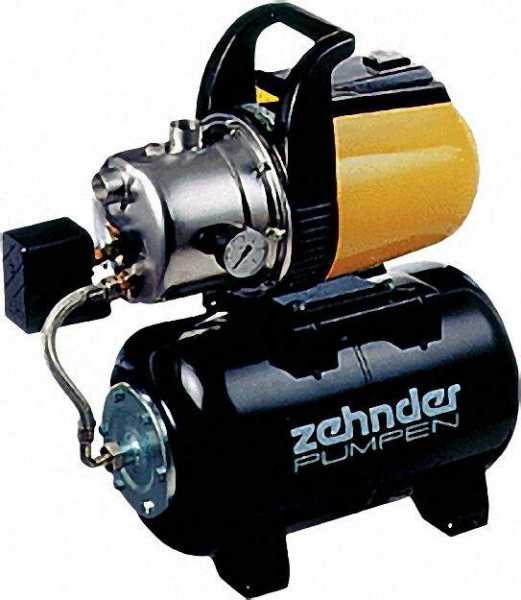 ZEHNDER Hauswasserwerk mit Edelstahlpumpenkopf 1'' 230 V / 1, 2 KW HWX 3800 4,0mn/h, Besch. Stahlbeh