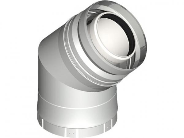 Kunststoff-Abgassystem Bogen 45° - DN 080/125