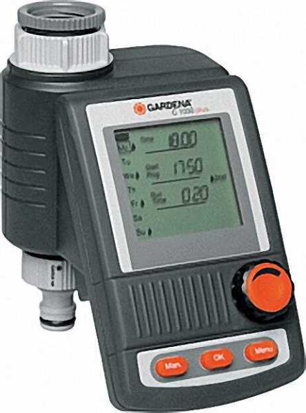 GARDENA Bewässerungscomputer C1030 plus für Wasserhähne mit 26,5mm (G3/4) und 33, 3mm (G1) Gewinde