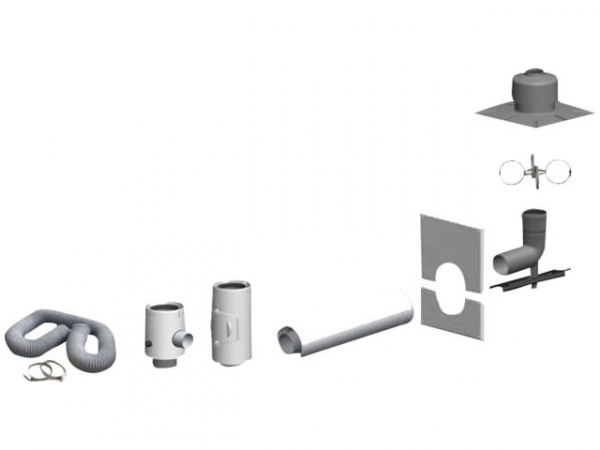 Abgas-Basis-Set INTERCAL ECOHEAT Plus DN 80/125 RLU Öl/Gas