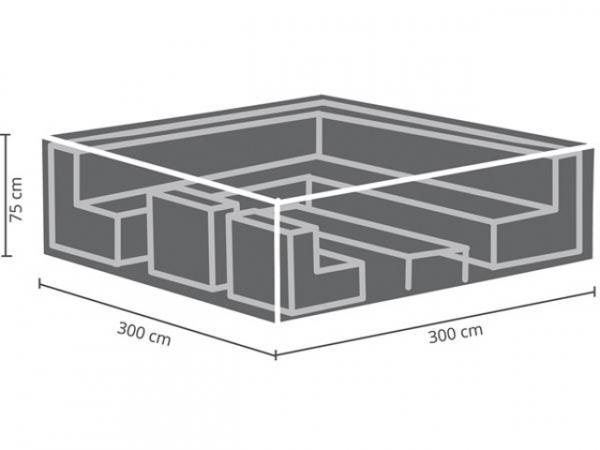 Schutzhülle für Lounge Set 300 cm OCLS300 Abmessungen: 300x300x75 cm