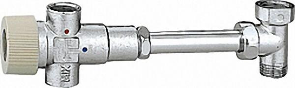 CALEFFI Thermomischer 522 einstellbar, verchromt, 1/2'' Einstellbereich: 40°C bis 60°C