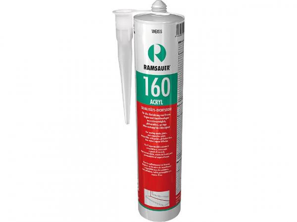 Ramsauer 160 Acryl weis Fugendichtmasse 1K Dichtstoff 310 ml Kartusche Acryl Außen und Innenbereich