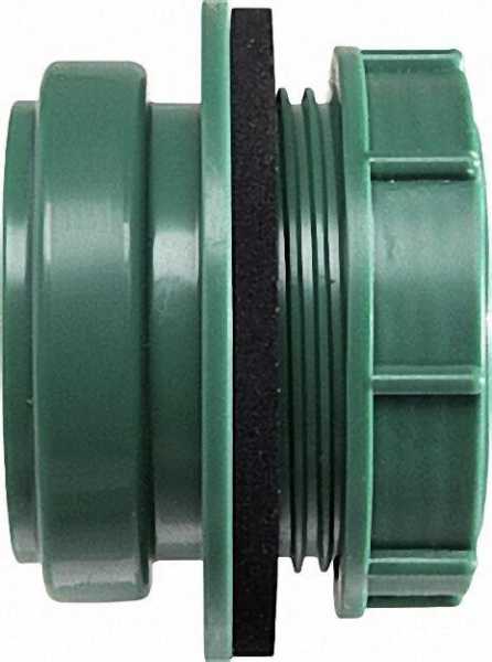 AIRFIT Anschraub-Muffe DN 50, grün, für Kunststoff-Reinigungs-Deckel