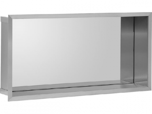 Wandnische mit Spiegelrückwand, Tiefe 150 mm, BxH: 625x325 mm