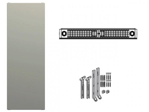 Buderus Heizkörper Vertikal-Kompakt CV-Plan Typ 20 HxL 2400x500 ohne Bleche, Seitenteile und Abdeckgitter