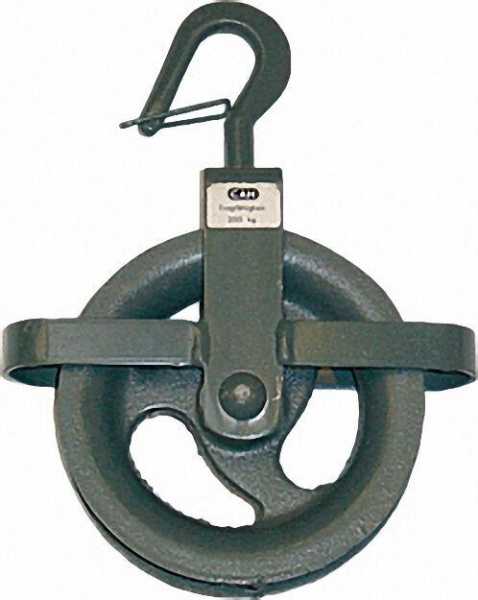 Bau-Aufzugrolle, d= 160mm Tragfähigkeit: 200 kg