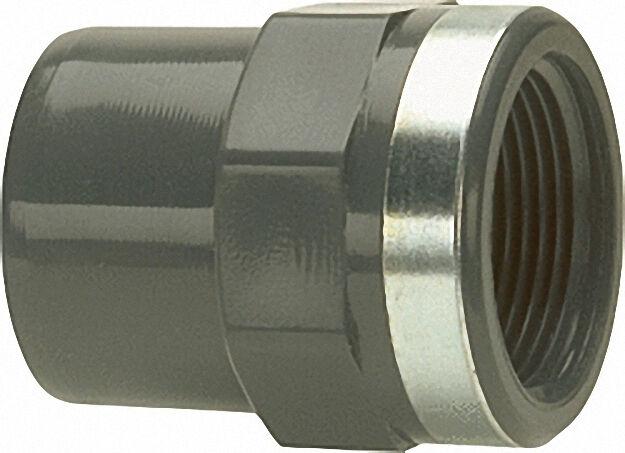 Pvc-u- Klebefitting Reduktions-Nippel, 63mm x 1 1/2'', IG Pvc-u- Klebefitting Reduktions-Nippel, 63mm x 1 1/2'', IG