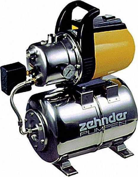 ZEHNDER Hauswasserwerk mit Edelstahlpumpenkopf 1'' 230 V / 1, 2 KW HWXE 3800 4,0mn/h, Edelstahlmembr