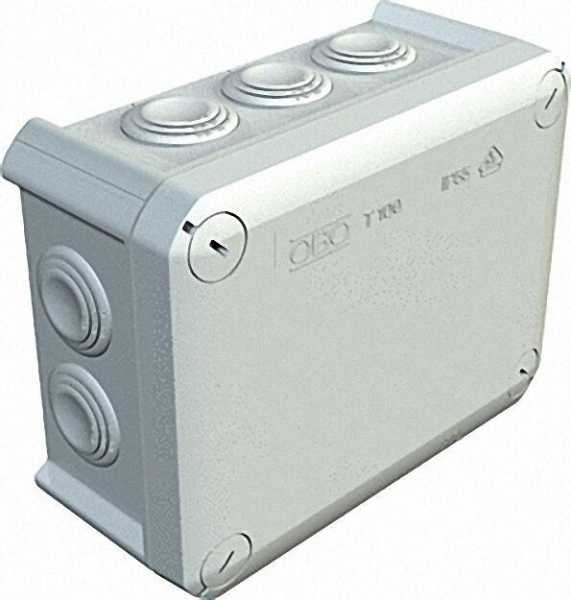 Abzweigkasten Thermoplast 10 x M25, IP 66 Typ T 100, lichtgrau / 1 Stück