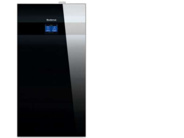 Buderus Luft-Wasser-Wärmepumpe Logano plus WLW186i-12 TP70 Paket Inneneinheit 70l Puffer 9 kW mit Logamatic BC400 MX400 LAN-Modul Außentempe