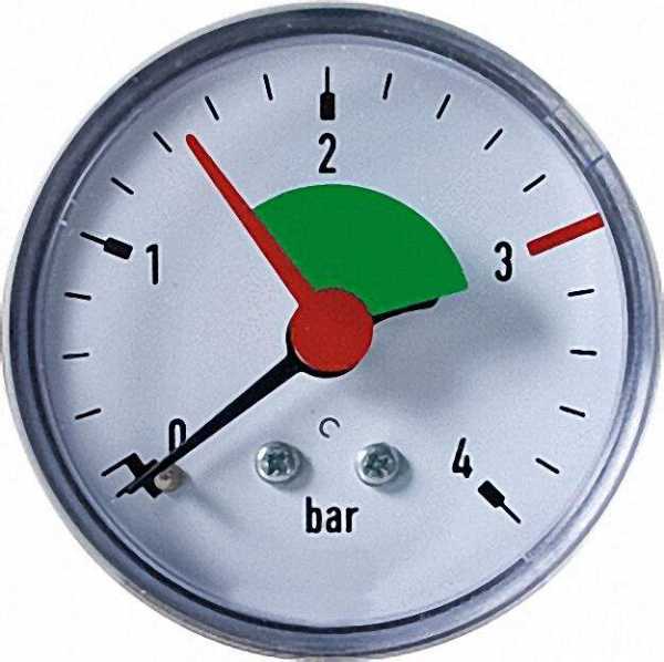 Ersatzmanometer für Membran- Sicherheitsventil 532 M 0-4 bar