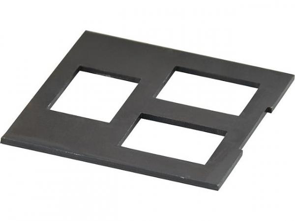 Einbauplatine Datentechnik Unterflur, 19,3x14,6mm schwarz