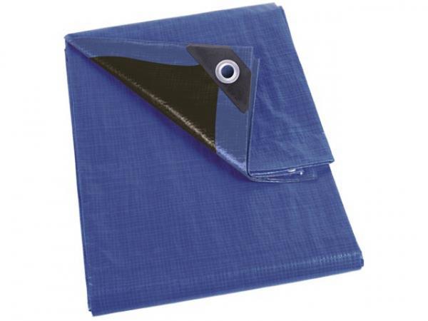 ABDECKPLANE - BLAU/SCHWARZ - SUPER STARK - 6x10 m 261-610 180 g/m²