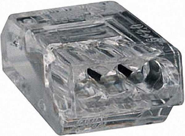 Verbindungsdosenklemmen 273 3-Leiter-Klemmen, transparent 3x1-2,5mm², VPE=100