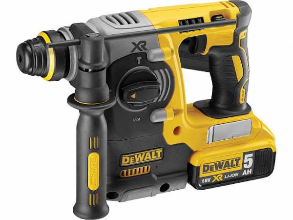 Akku-Bohr- und Meißelhammer DeWALT 18V DCH273P2T mit SDS-Plus Aufnahme u. 2x 5,0 Ah Akkus und Ladegerät