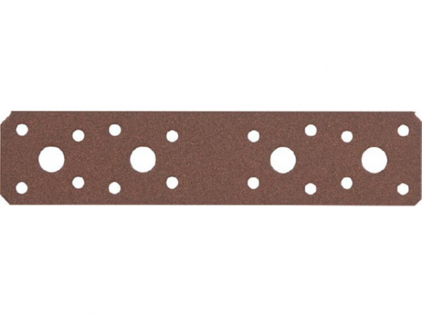 Flachverbinder DURAVIS 180 x 40 x 3,0 mm, Material: Stahl, sendzimirverzinkt, Oberfläche: rostbraun