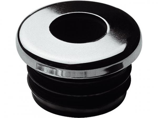 Urinalverbinder für Einlocheinlauf (Standard) Gummi schwarz mit Rosette, d 18.5mm
