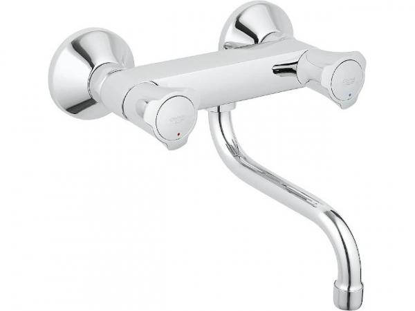 Zweigriff-Spültischmischer Grohe Costa, DN15 1/2", Schwenkbereich 360°, chrom