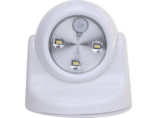 LED Lampe Bewegungsmelder Batterie Spot Deckenspot weiß 100 Lumen IP44 3xAA Erfassungsbereich bis 5 m