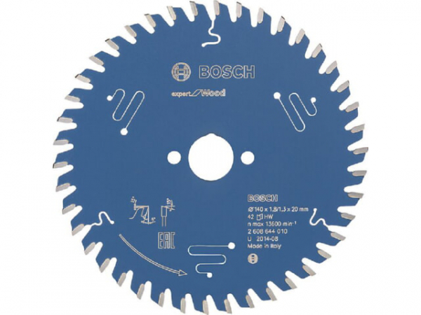 Kreissägeblatt Bosch für Weich- und Hartholz 140x20x42mm