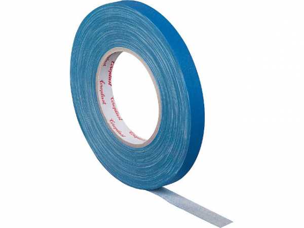 Gewebeklebeband, kunststoffgeschützt blau, Breite 15 mm Länge 50 m