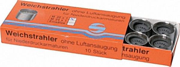Weichstrahlregler-Niederdruck ohne Prüfür IG M22X1 mit Gummidichtung ohne Zahnkranz VPE 10 Stück