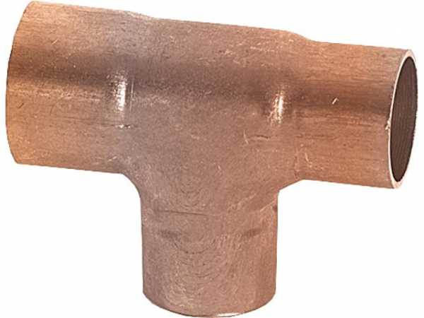 Kupfer Lötfitting T-Stück reduziert 16x16x12 mm i/i/i
