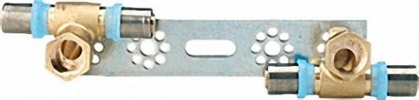 Pressfitting für MSVR Montageplatte mit 2 Fittings 20x2mm-1/2''20x2mm
