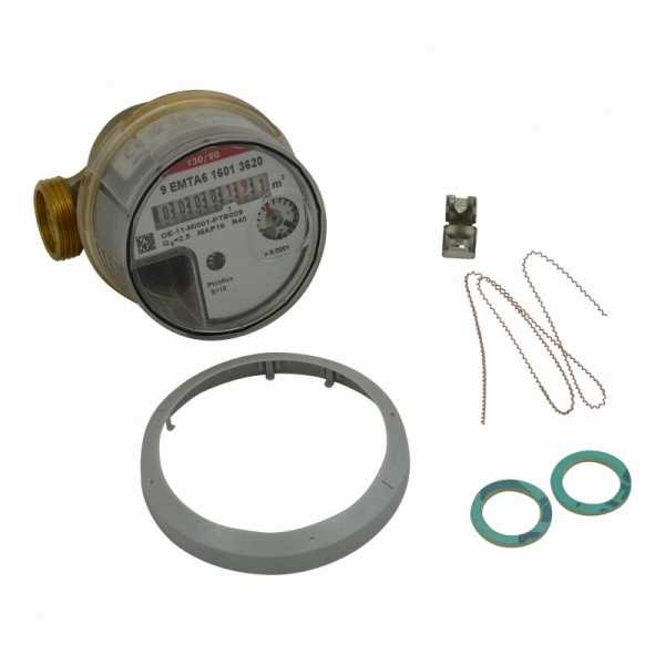 ELSTER Einstrahlzähler S110 EAW 2,5 R40 DN15, 90°C, 80mm R1/2" (inkl. Eichgebühren)